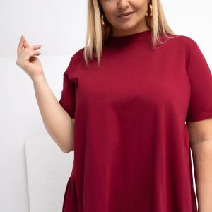 Chemisier grande taille rouge