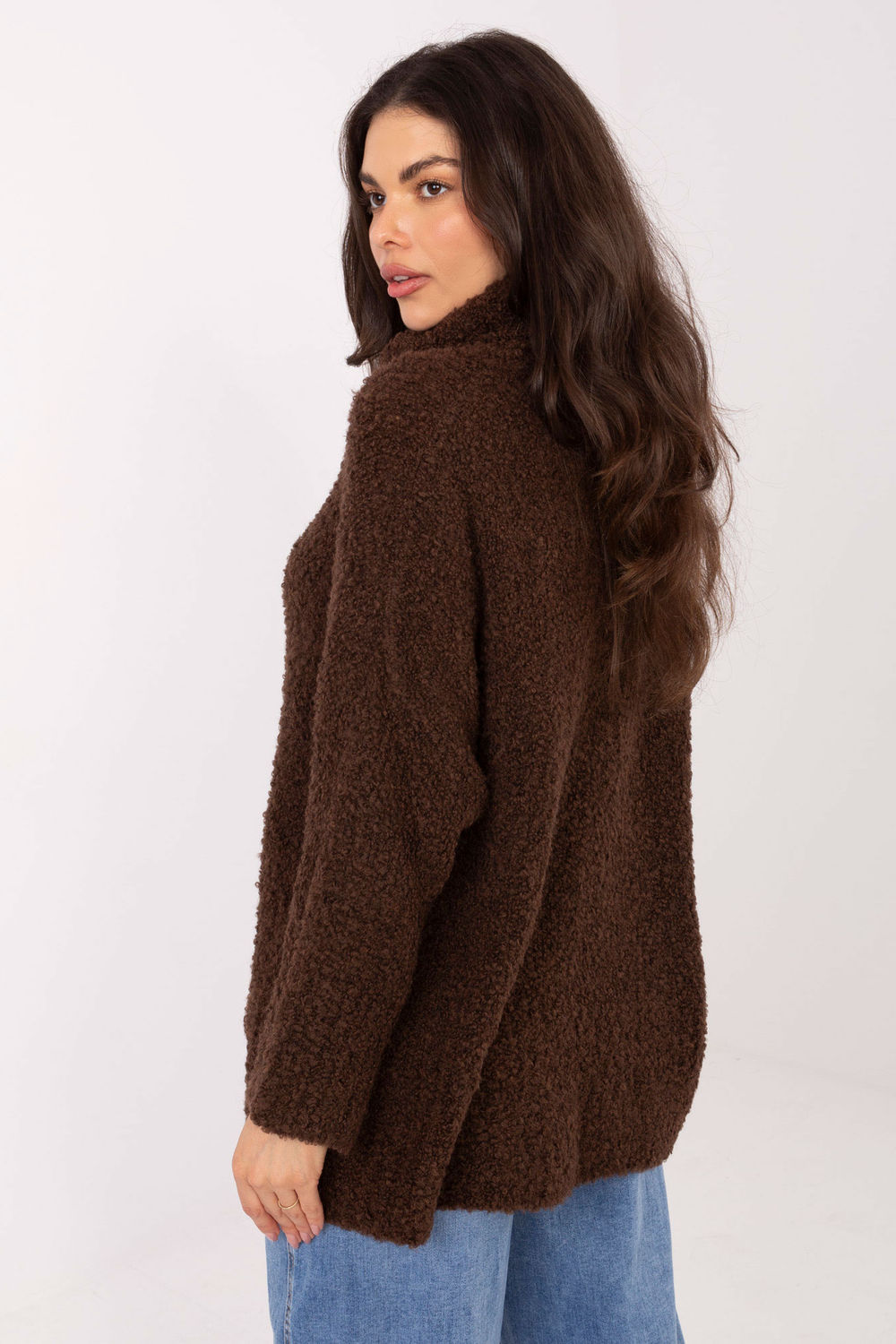 Col roulé brun – Image 4