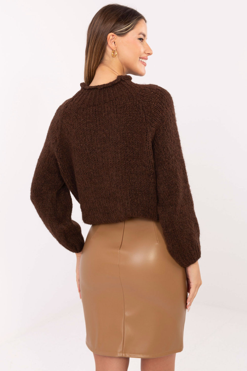 Jupe courte brun – Image 4