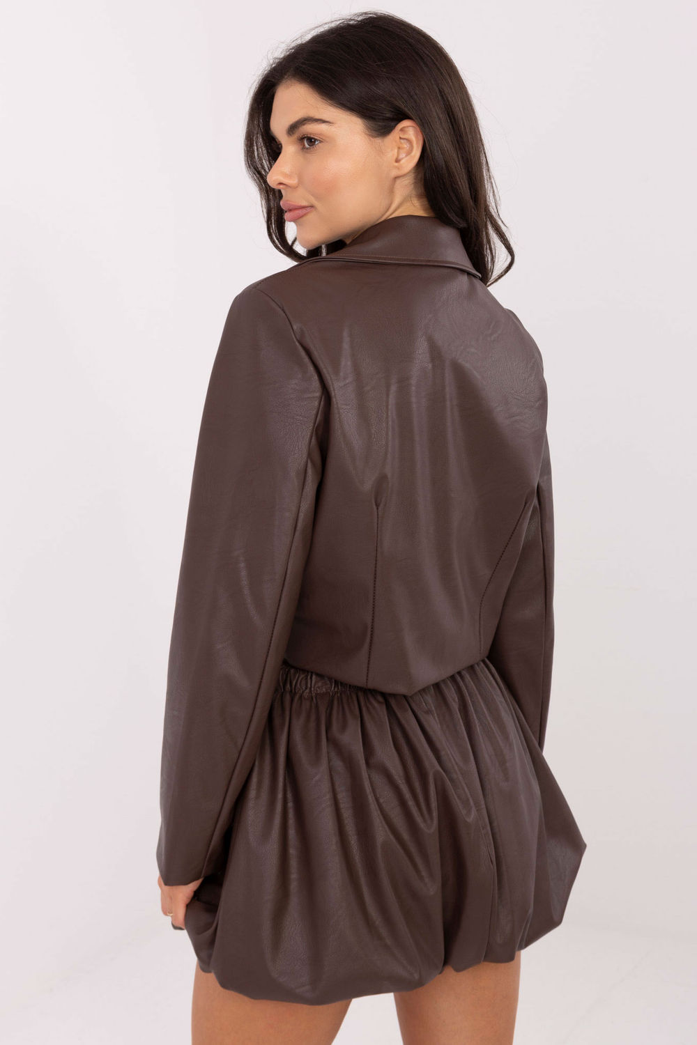 Jupe courte brun – Image 4