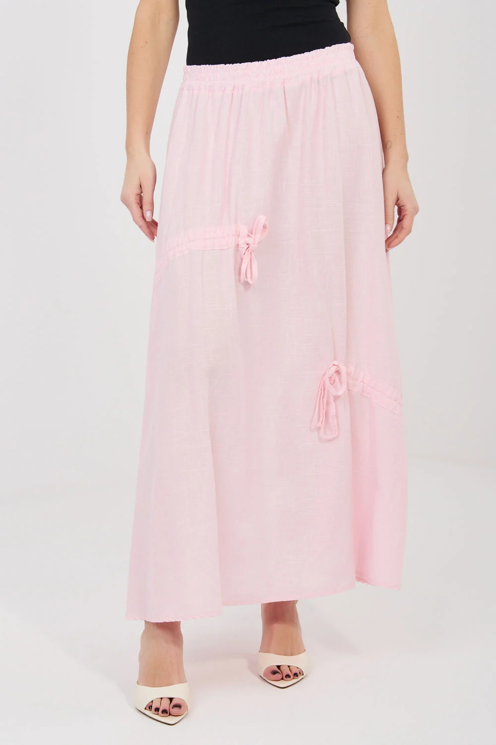 Jupe longue rosé – Image 2