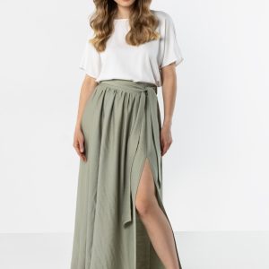 Jupe longue vert