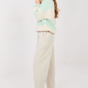 Pantalon en velours côtelé beige