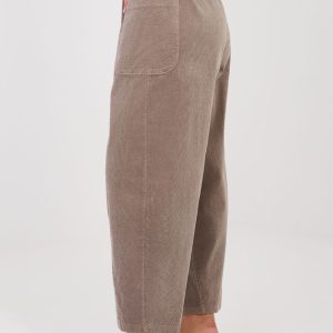 Pantalon en velours côtelé beige