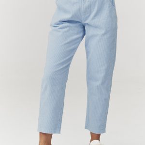 Pantalon en velours côtelé bleu