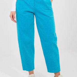 Pantalon en velours côtelé bleu