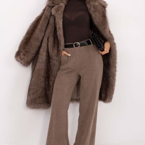 Pantalon en velours côtelé beige