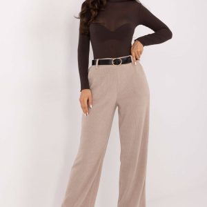 Pantalon en velours côtelé beige