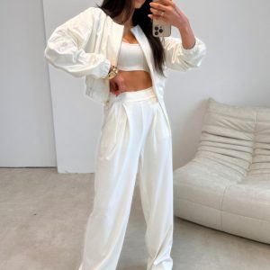 Pantalon femme beige