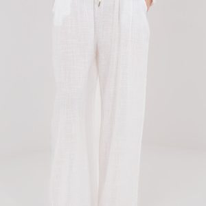Pantalon femme beige