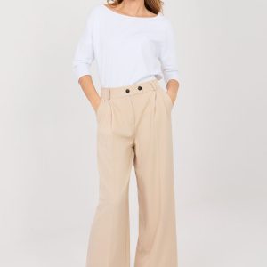 Pantalon femme beige