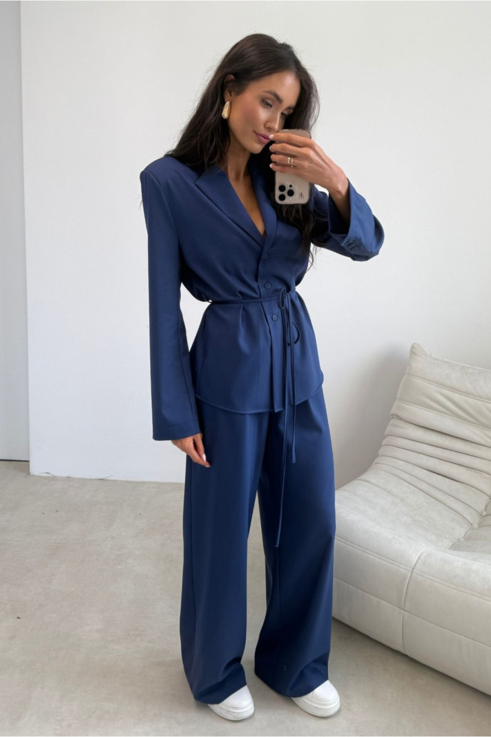 Pantalon femme bleu – Image 3