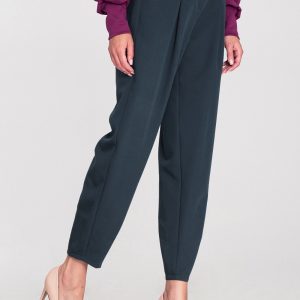Pantalon femme bleu marine