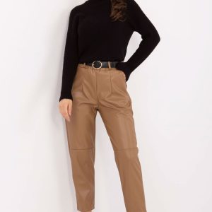 Pantalon femme brun