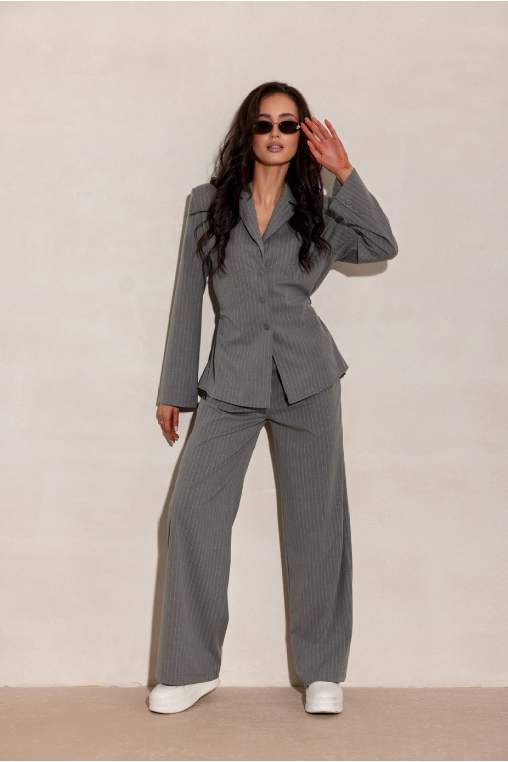 Pantalon femme gris – Image 3