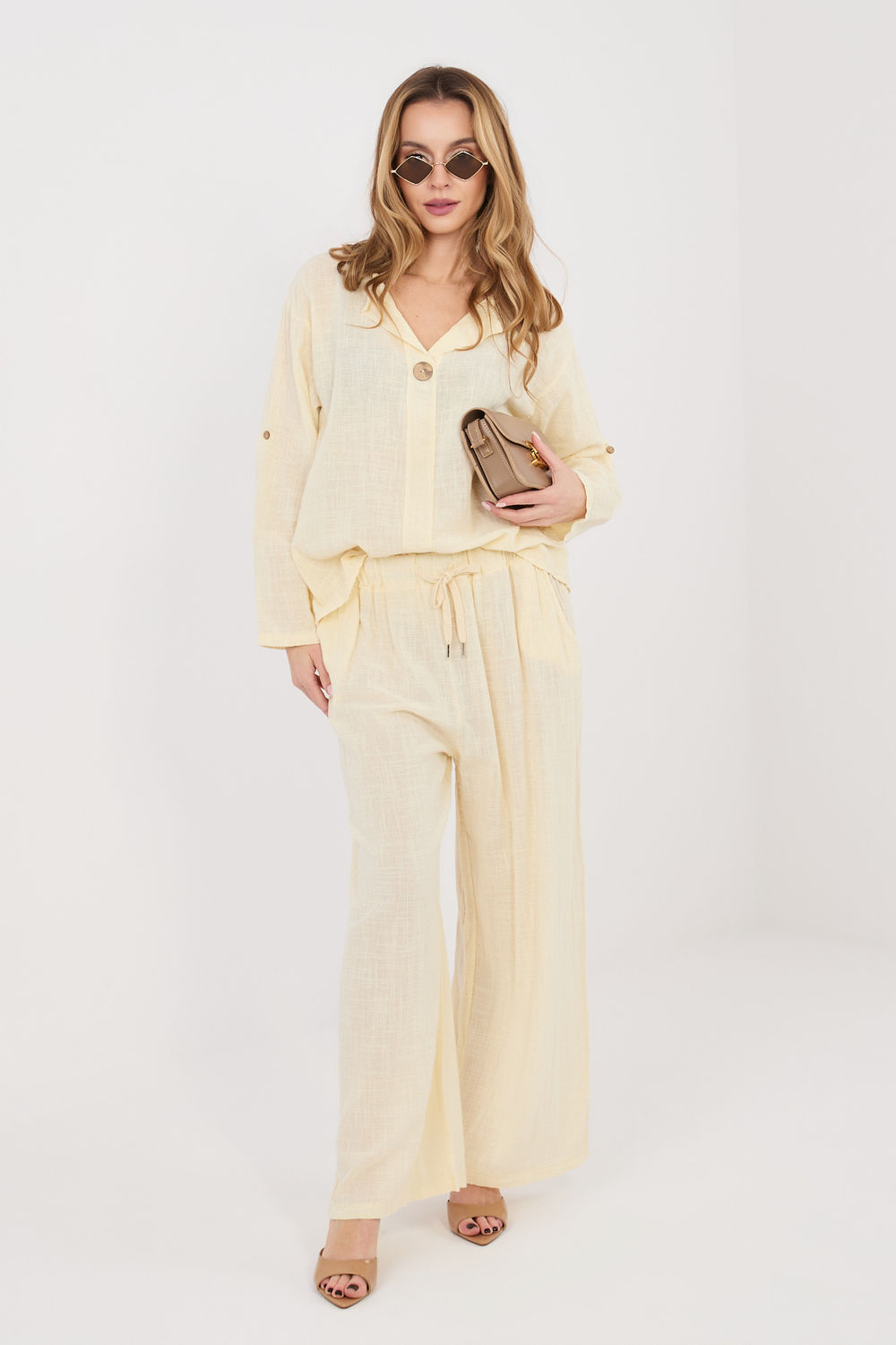 Pantalon femme jaune – Image 3