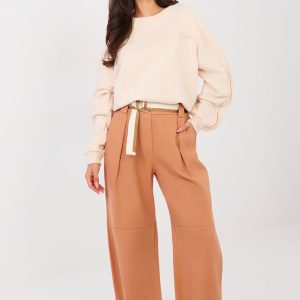 Pantalon femme orange