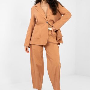Pantalon femme orange