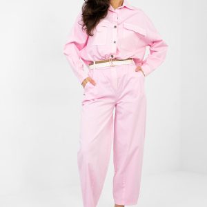 Pantalon femme rosé