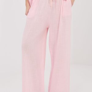 Pantalon femme rosé