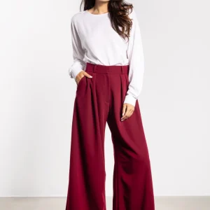 Pantalon femme rouge