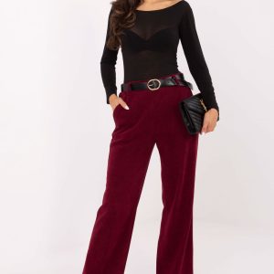 Pantalon femme rouge