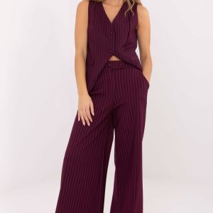 Pantalon femme rouge