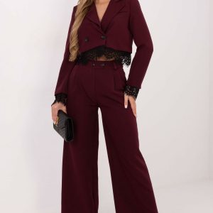 Pantalon femme rouge