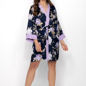 Peignoir bleu marine