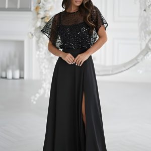 Robe longue noire