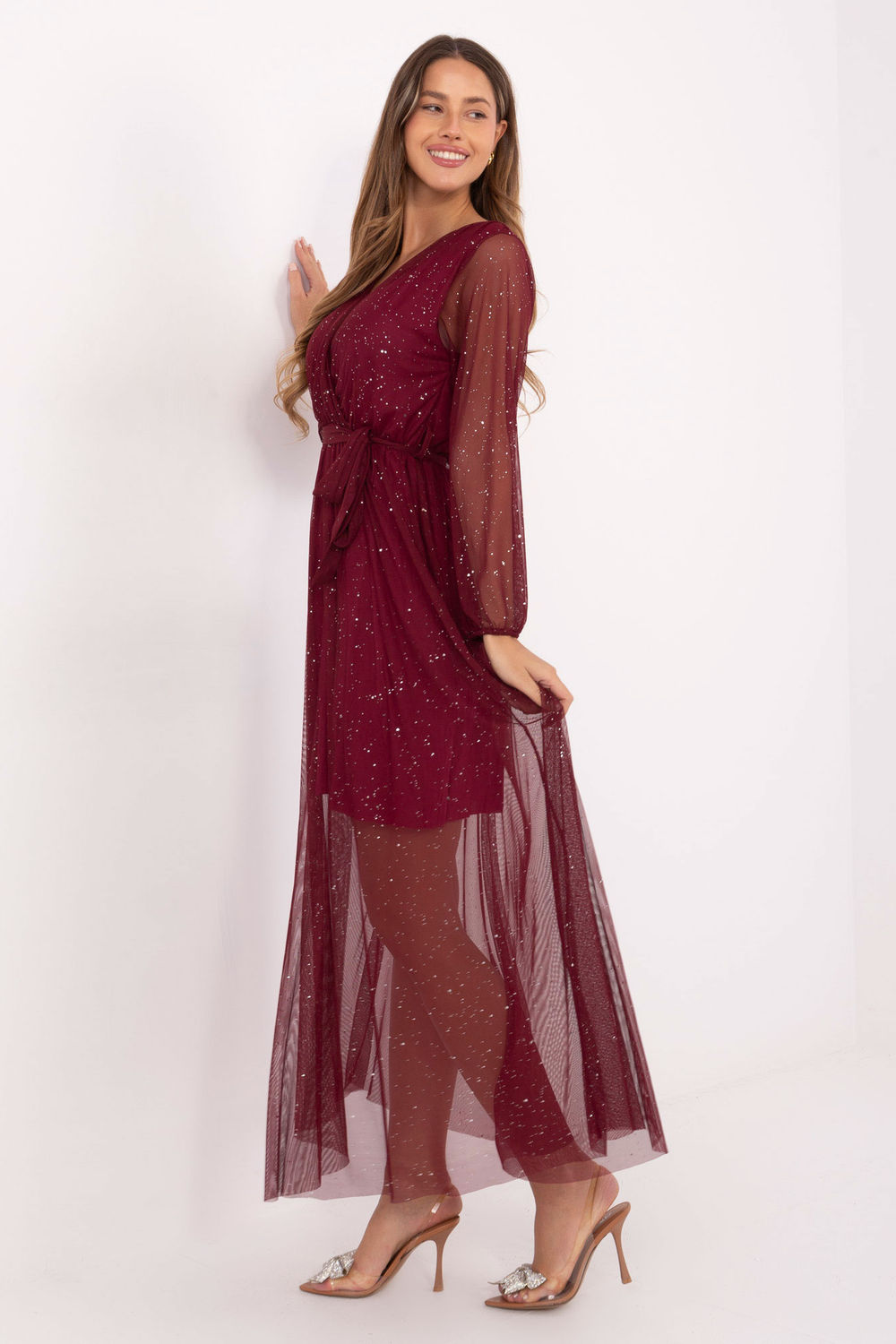 Robe longue rouge – Image 3
