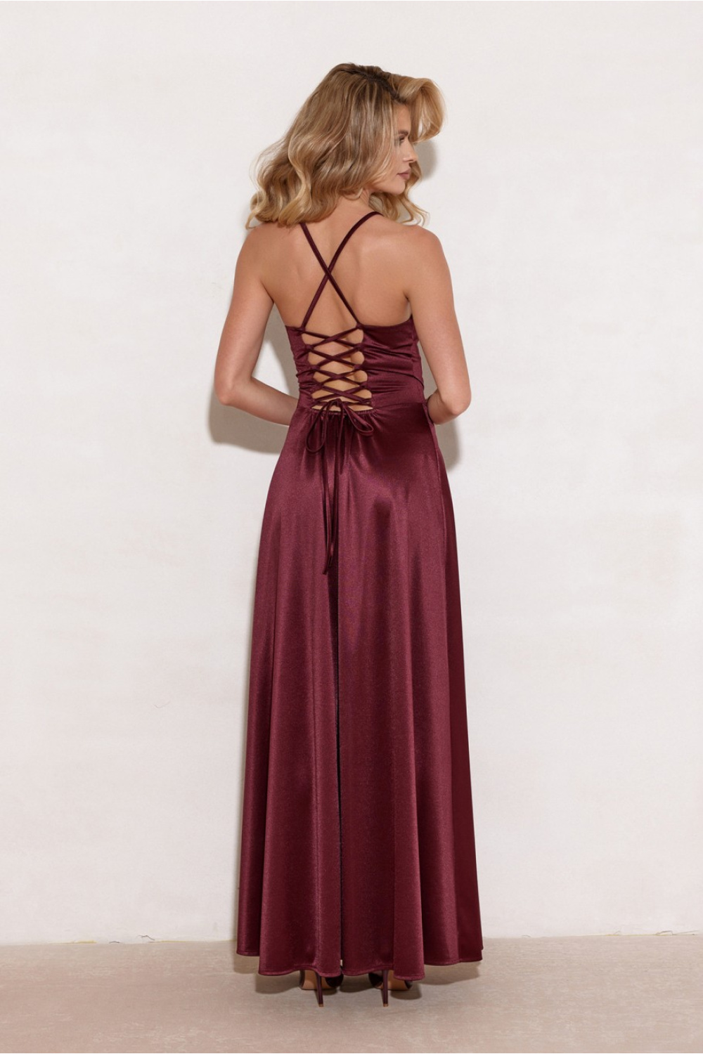 Robe longue rouge – Image 3
