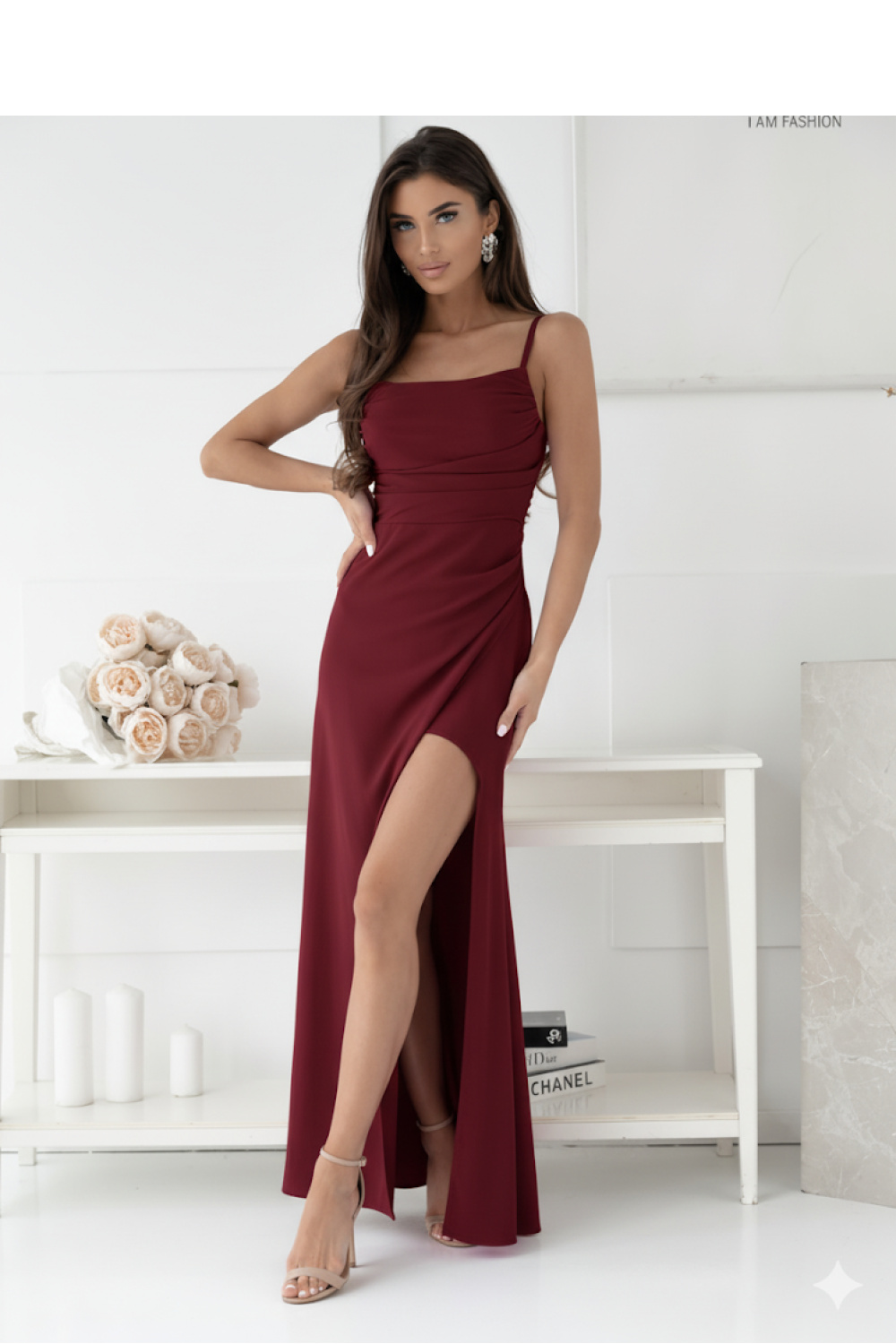 Robe longue rouge – Image 5