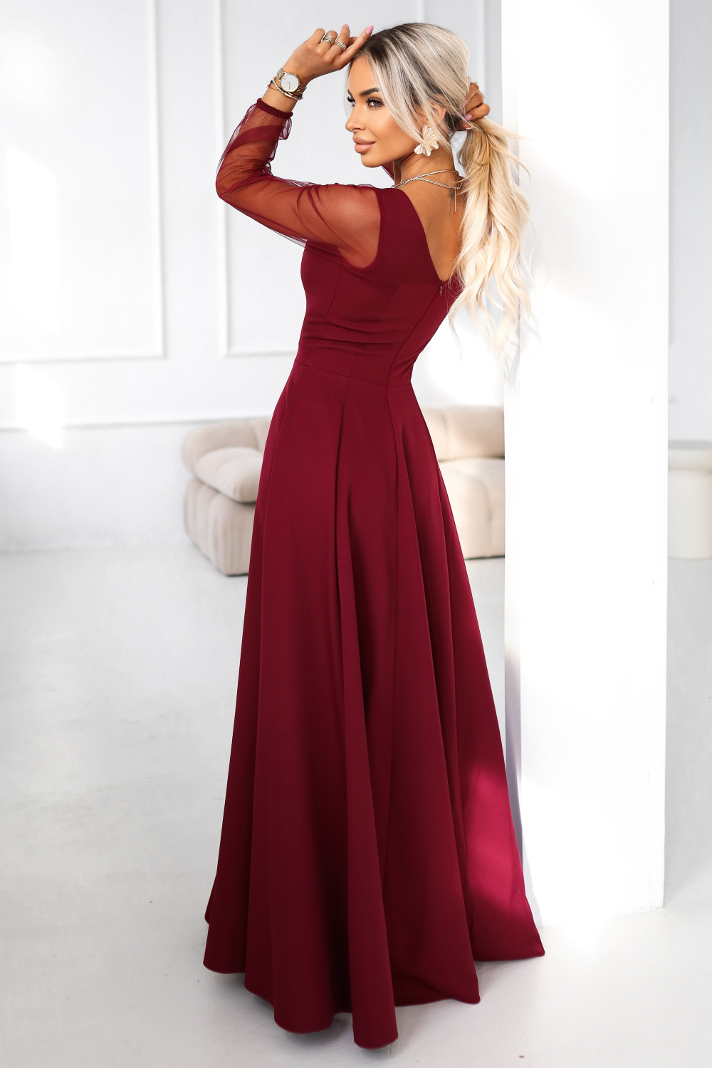 Robe longue rouge – Image 3