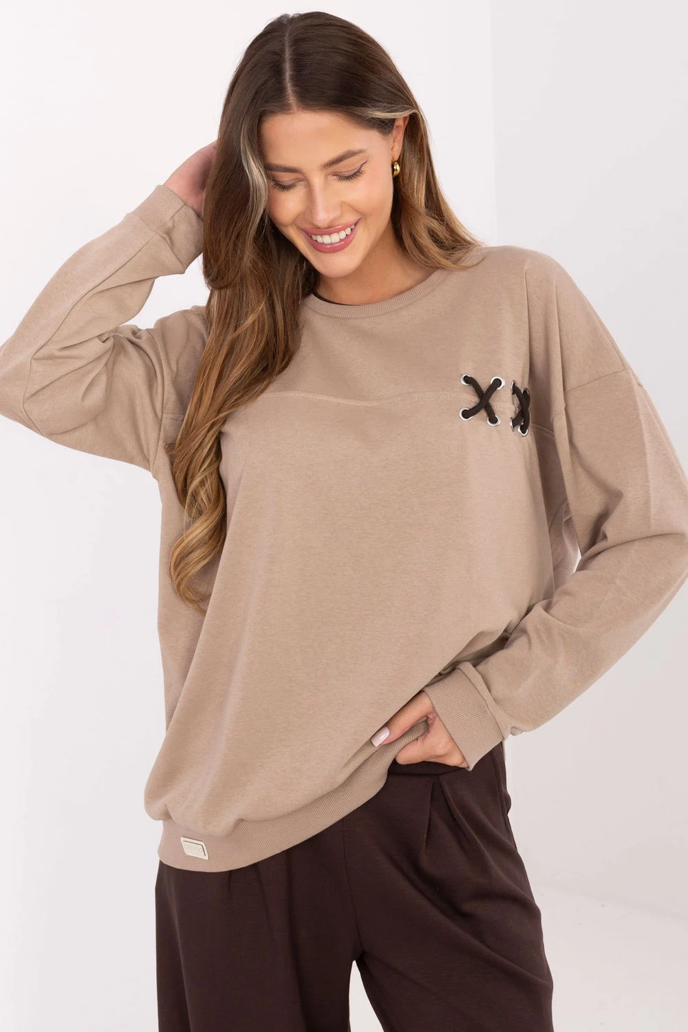 Sweatshirt beige – Image 2