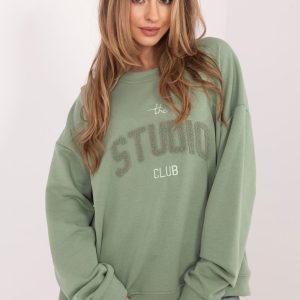 Sweatshirt vert