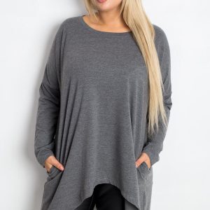 Tunique grande taille gris