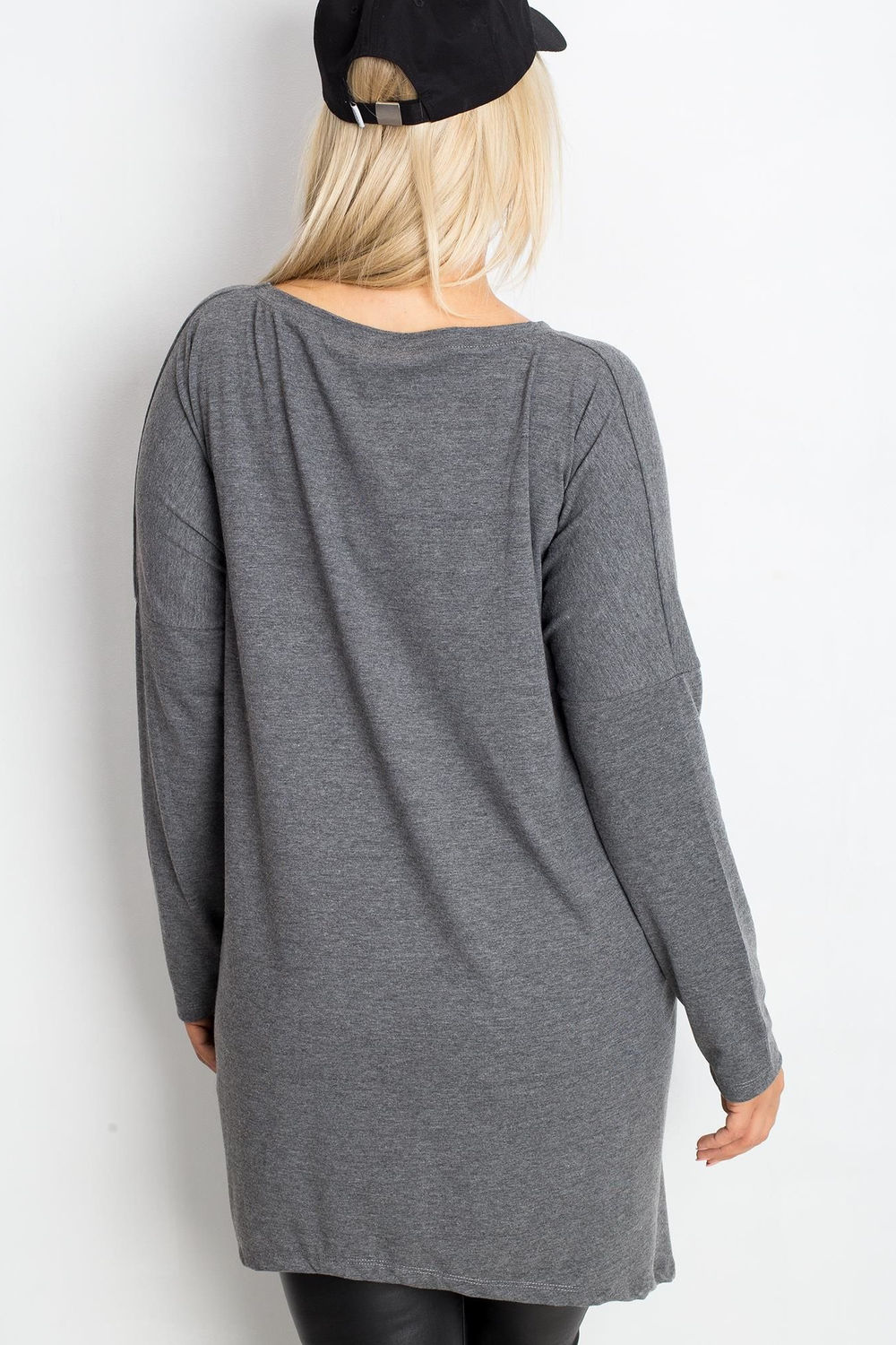 Tunique grande taille gris – Image 4