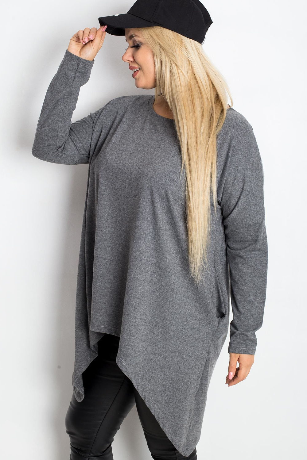 Tunique grande taille gris – Image 5