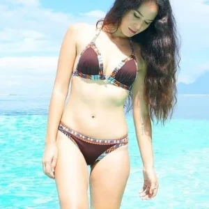 Maillot de bain triangle bicolore les Ptites Bombes