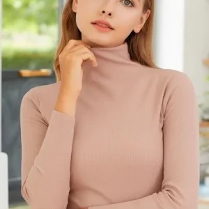 Tricot seconde peau col roulé