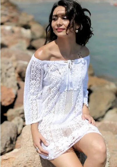 Tunique bohème en dentelle crochetée – Image 2