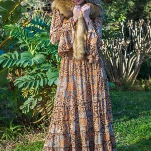 Veste courte effet daim et fausse fourrure